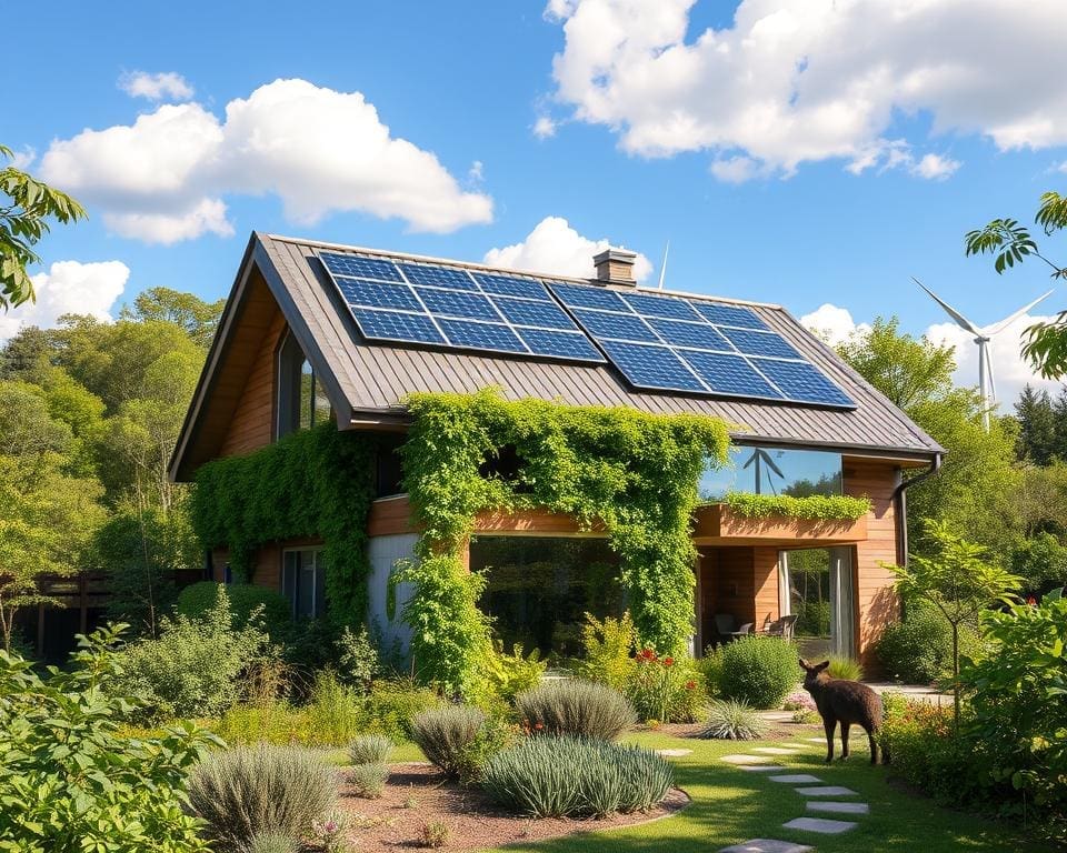 Groene technologie in duurzame huizen