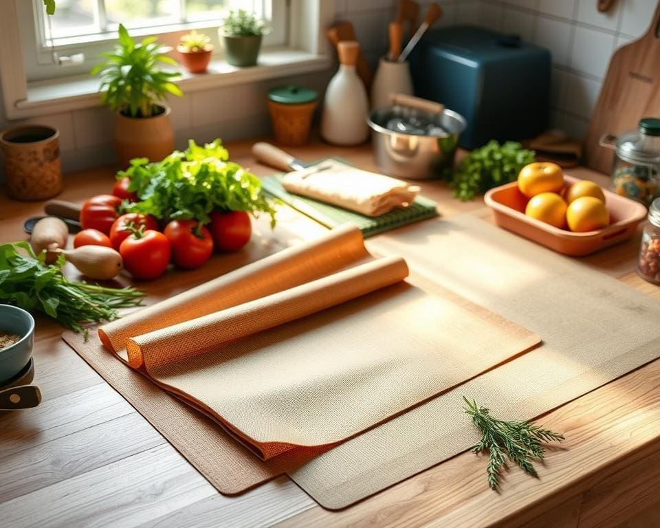 Herbruikbare bakmatten voor milieuvriendelijk koken